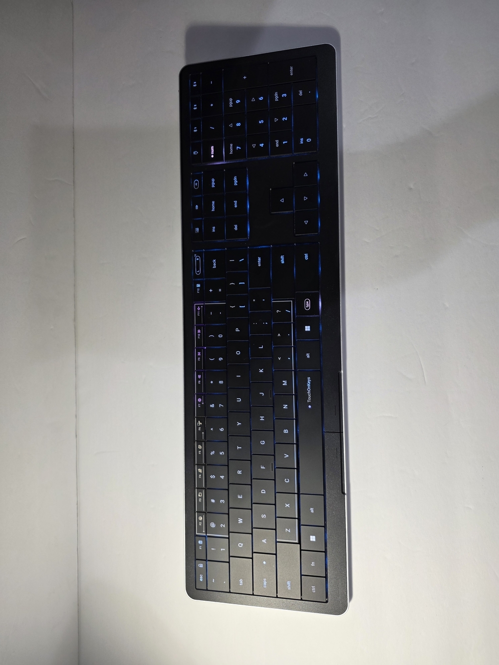 clevetura clvx  Black Wireless Keyboard with Rgb Backlight